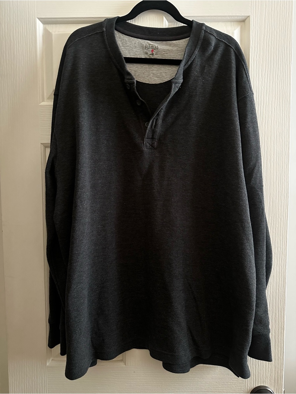 Men’s Redhead 3XL Waffle Knit Long Sleeve Shirt